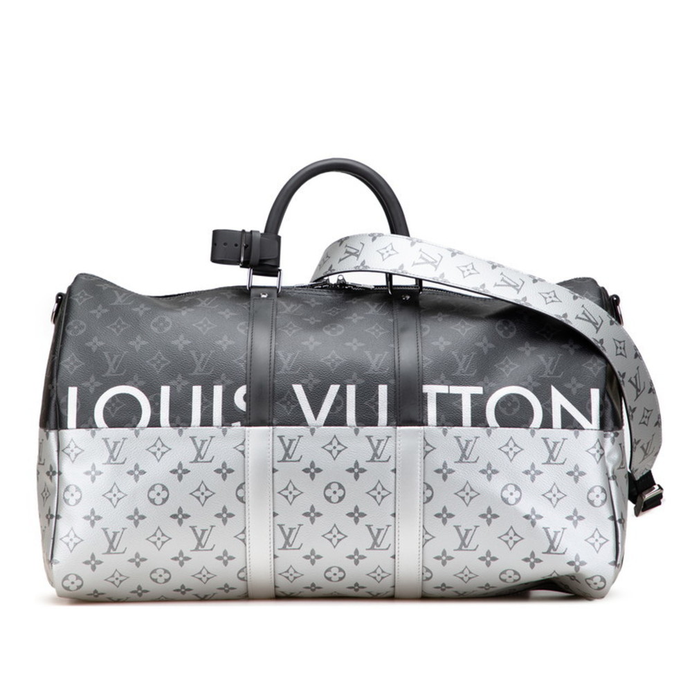 Louis Vuitton Monogram Eclipse Split Keepall Band… - image 1